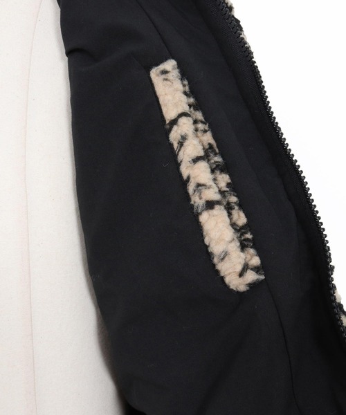 1minute 1second(ワンミニットワンセカンド)の「mj11154-paisley boa zip blouson ボアブルゾン(1M25F090)(ブルゾン・メンズ・ベージュ/ブラック・XL/L/M/S)」の11枚目の写真