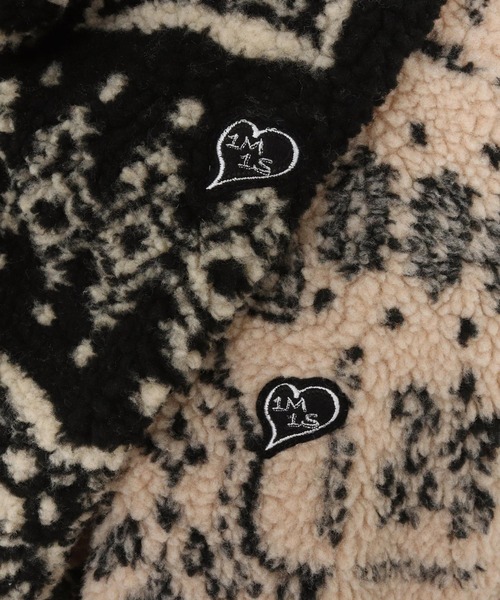1minute 1second(ワンミニットワンセカンド)の「mj11154-paisley boa zip blouson ボアブルゾン(1M25F090)(ブルゾン・メンズ・ベージュ/ブラック・XL/L/M/S)」の14枚目の写真