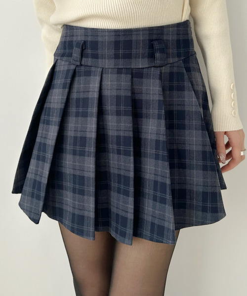 セール】チェック柄 プリーツ ミニスカート（スカート）｜Ada.（エイダ