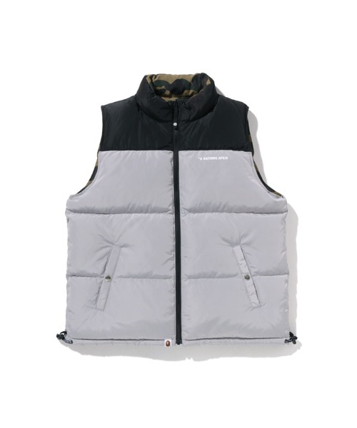 A BATHING APE(アベイシングエイプ)の「1ST CAMO REVERSIBLE DOWN VEST(ダウンベスト・メンズ・オレンジ/イエロー/グリーン・LARGE/X-LARGE/MEDIUM/SMALL/XX-LARGE)」の13枚目の写真