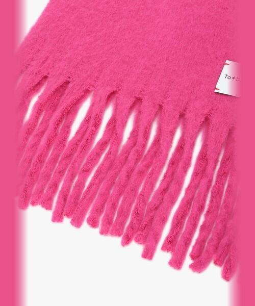 To b. by agnes b.（トゥービーバイアニエスベー）の「カラー マフラー（マフラー・レディース・ピンク・FREE）」の7枚目の写真