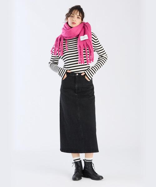 To b. by agnes b.（トゥービーバイアニエスベー）の「カラー マフラー（マフラー・レディース・ピンク・FREE）」の5枚目の写真