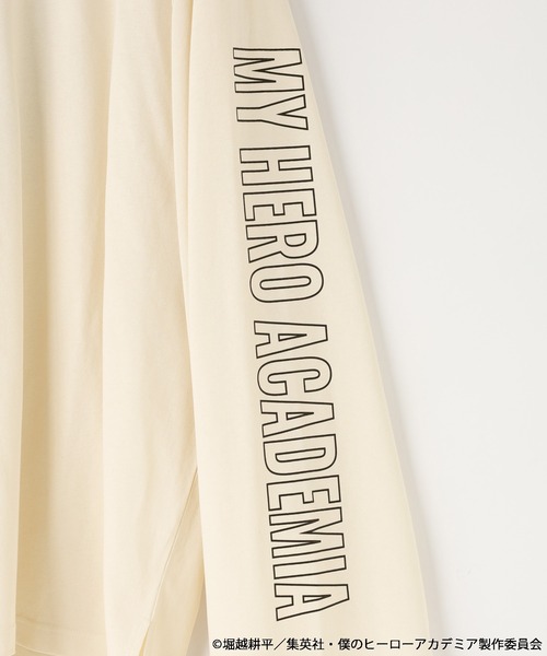 LOWRYS FARM(ローリーズファーム)の「【160-170サイズ】【僕のヒーローアカデミア】プリントTLS 600599(Tシャツ/カットソー・キッズ・グレー/ブラック/アイボリー・FREE)」の4枚目の写真