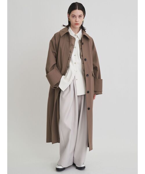 TAION（タイオン）の「【TAION×ELENDEEK】ロングコート（その他アウター・レディース・モカ/ブラック/グレー・01/02）」の10枚目の写真