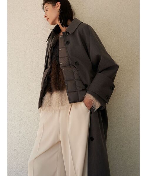 TAION（タイオン）の「【TAION×ELENDEEK】ロングコート（その他アウター・レディース・モカ/ブラック/グレー・01/02）」の11枚目の写真