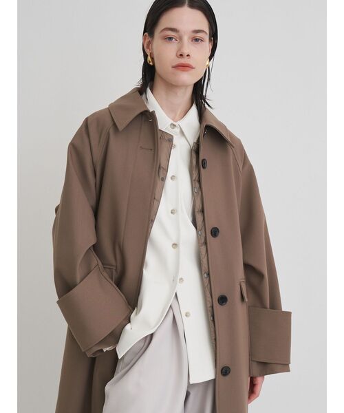 TAION（タイオン）の「【TAION×ELENDEEK】ロングコート（その他アウター・レディース・モカ/ブラック/グレー・01/02）」の13枚目の写真