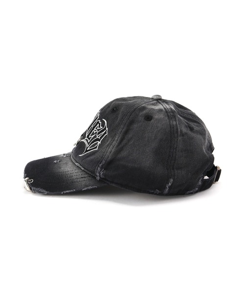 SUPPLIER（サプライヤー）の「SUPPLIER/サプライヤー/PIERCED LOGO 6 PANEL CAP（キャップ・メンズ・ブラック・F）」の7枚目の写真