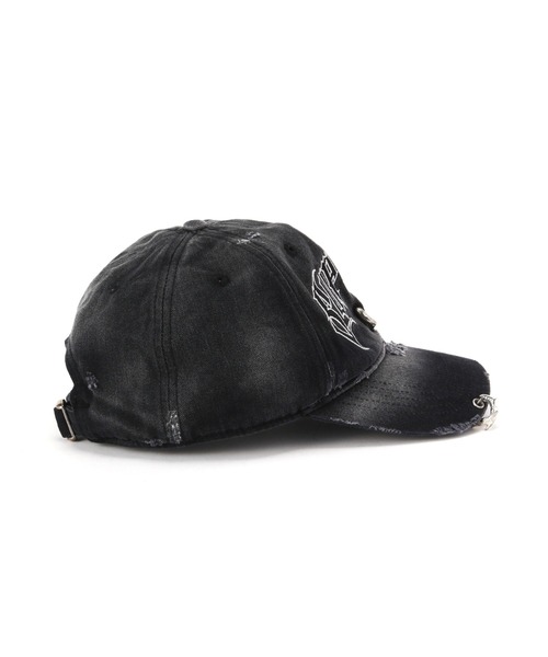 SUPPLIER（サプライヤー）の「SUPPLIER/サプライヤー/PIERCED LOGO 6 PANEL CAP（キャップ・メンズ・ブラック・F）」の8枚目の写真