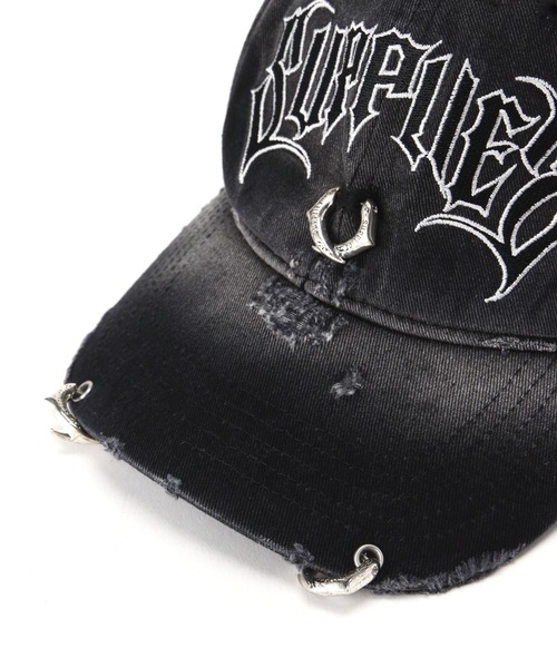 SUPPLIER（サプライヤー）の「SUPPLIER/サプライヤー/PIERCED LOGO 6 PANEL CAP（キャップ・メンズ・ブラック・F）」の9枚目の写真