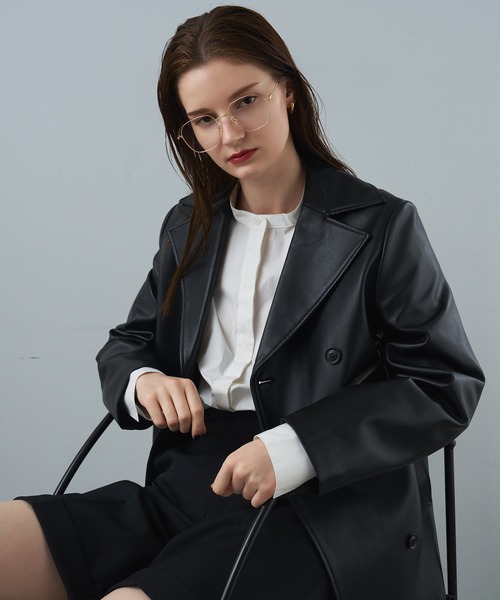 NUEF （ヌエフ）の「ウェリントン型｜クリアレンズ｜トレンド｜紫外線対策｜UVカット｜眼鏡｜NUEF｜（メガネ・レディース・ゴールド/シルバー・FREE）」の11枚目の写真