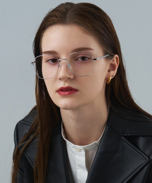 NUEF （ヌエフ）の「ウェリントン型｜クリアレンズ｜トレンド｜紫外線対策｜UVカット｜眼鏡｜NUEF｜（メガネ・レディース・ゴールド/シルバー・FREE）」の14枚目の写真