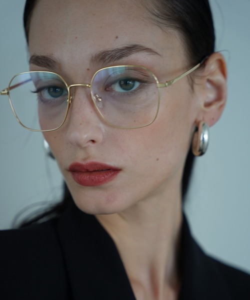 NUEF （ヌエフ）の「ウェリントン型｜クリアレンズ｜トレンド｜紫外線対策｜UVカット｜眼鏡｜NUEF｜（メガネ・レディース・ゴールド/シルバー・FREE）」の20枚目の写真