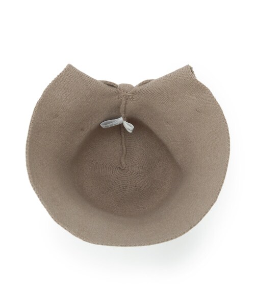 ITS'DEMO（イッツデモ）の「【手洗い可】サーモリボンスリットハット（ハット・レディース・ベージュ/オフホワイト/ブラック・00）」の10枚目の写真