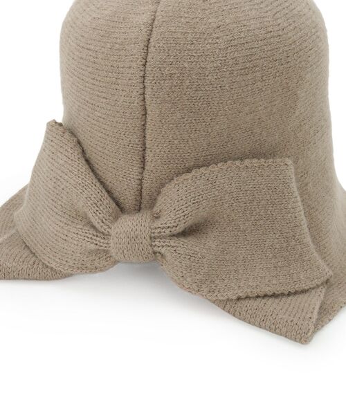 ITS'DEMO（イッツデモ）の「【手洗い可】サーモリボンスリットハット（ハット・レディース・ベージュ/オフホワイト/ブラック・00）」の11枚目の写真