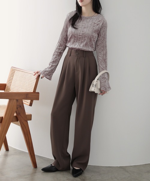 nouvellemoi(ヌーベルモイ)の「なみなみベロアプルオーバー(その他トップス・レディース・アイボリー/ブラック/チャコール/ピンク・M)」の20枚目の写真