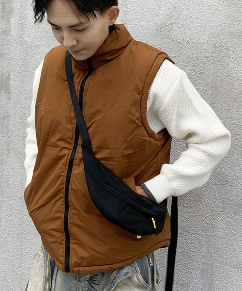aimoha（アイモハ）の「バック付きリバーシブル中綿ベスト/Reversible padded vest with back (AW)（ダウンベスト・メンズ・ホワイト/ブラック/グリーン・XX-LARGE/X-LARGE/XXX-LARGE）」の16枚目の写真