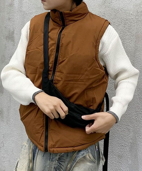 aimoha（アイモハ）の「バック付きリバーシブル中綿ベスト/Reversible padded vest with back (AW)（ダウンベスト・メンズ・ホワイト/ブラック/グリーン・XX-LARGE/X-LARGE/XXX-LARGE）」の18枚目の写真