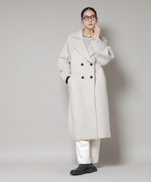 NANO universe | WooLoop コクーンダブルコート(チェスターコート)