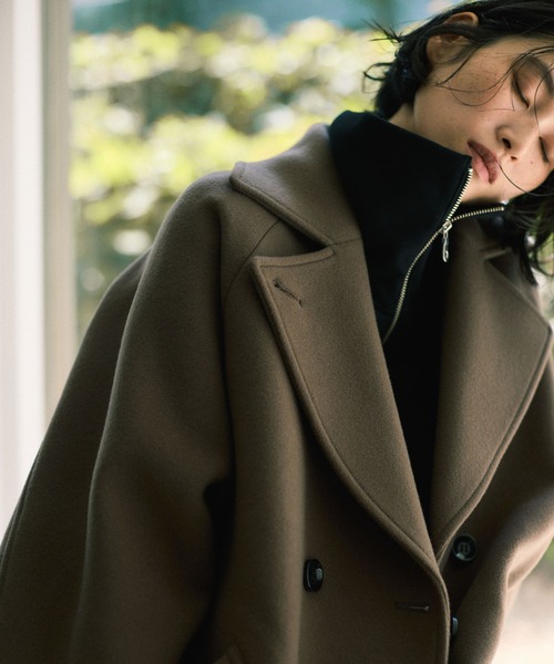 WooLoop コクーンダブルコート（チェスターコート）｜NANO universe