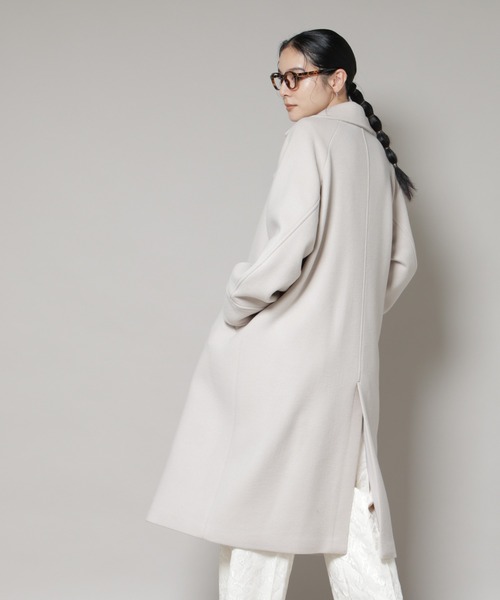 セール】WooLoop コクーンダブルコート（チェスターコート）｜NANO