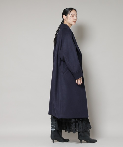 セール】WooLoop コクーンダブルコート（チェスターコート）｜NANO