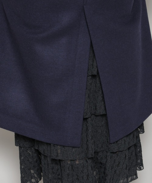 NANO universe（ナノユニバース）の「WooLoop コクーンダブルコート（チェスターコート・レディース・ライトベージュ/ネイビー/モカ・S/M）」の12枚目の写真