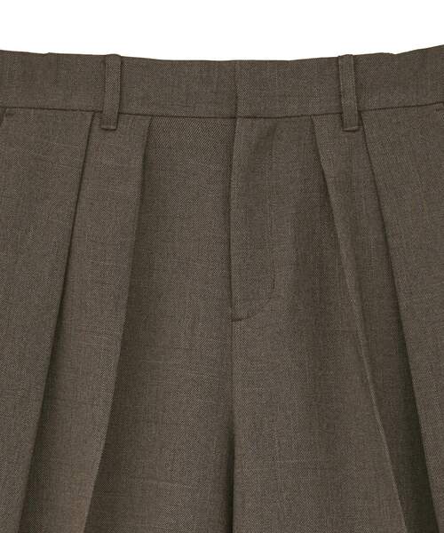 GARAGE OF GOOD CLOTHING（ガレージオブグッドクロージング）の「【日本製】ミックスヤーン２タックワイドパンツ（その他パンツ・レディース・ブラウン・38/36）」の13枚目の写真