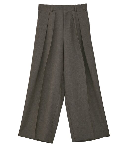 GARAGE OF GOOD CLOTHING（ガレージオブグッドクロージング）の「【日本製】ミックスヤーン２タックワイドパンツ（その他パンツ・レディース・ブラウン・38/36）」の20枚目の写真