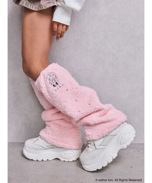 新品　PEARLY GATES ピンク レッグウォーマー FR PEARLY GATES ピンク レッグウォーマー