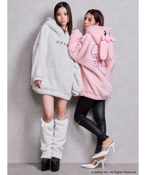 セール】Esther Bunny×GYDA BIG ボアレッグウォーマー（レッグ
