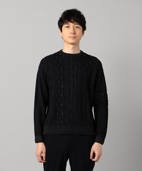 β MEN(ベータメン)の「COOGI(クージー)柄 クルーセーター(ニット/セーター・メンズ・チャコールグレー/カーキ/ネイビー・M/L)」の12枚目の写真