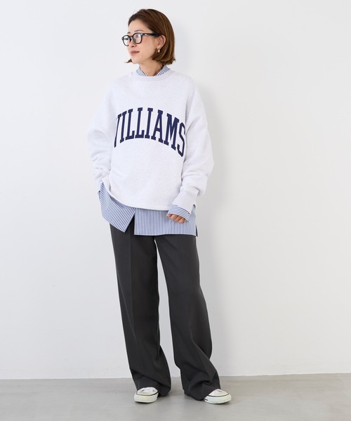 MICA&DEAL（マイカ＆ディール）の「梳毛タックパンツ〈2サイズ展開〉（その他パンツ・レディース・ブラウン/チャコールグレー/ストライプ・38/36）」の19枚目の写真