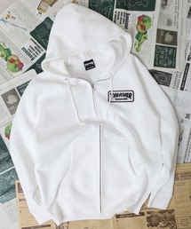THRASHER MAG LOGO SWEAT L/S HOODIE ワッペン長袖スウェットジップアップパーカー