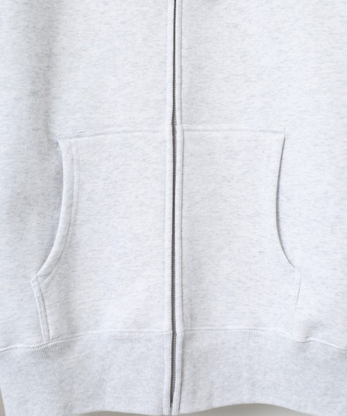 THRASHER(スラッシャー)の「THRASHER MAG LOGO SWEAT L/S HOODIE ワッペン長袖スウェットジップアップパーカー(パーカー・メンズ・グレー/ホワイト/ネイビー・M/L/XL)」の11枚目の写真