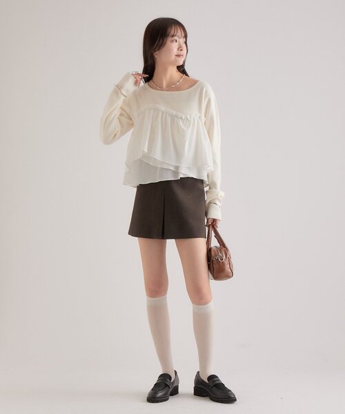 セール】ビスチェドッキングニット（ニット/セーター）｜mystic