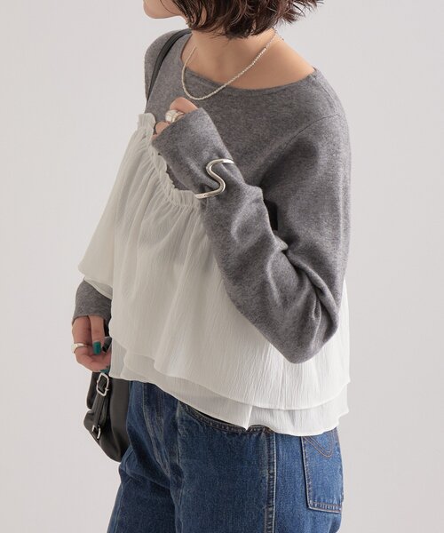 mystic（ミスティック）の「ビスチェドッキングニット（ニット