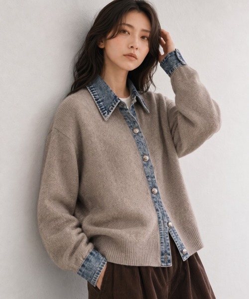 新色：ベージュ
model：158cm 着用サイズ：FREE