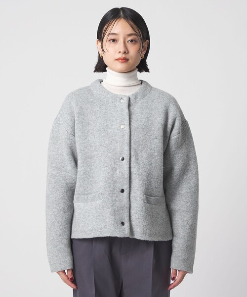 セール】ダブルフェイス スナップカーディガン ＜A DAY IN THE LIFE