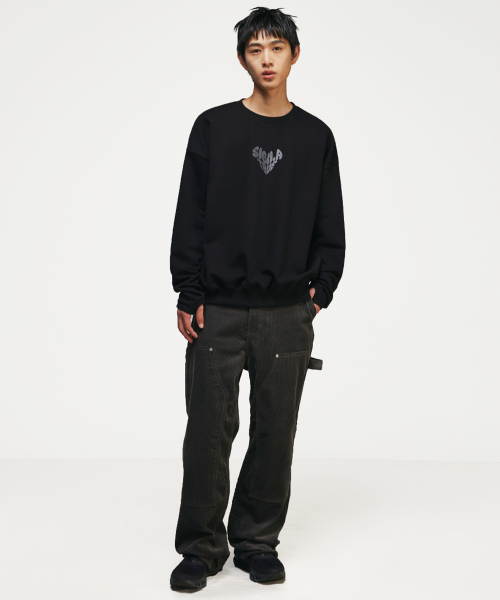SIGNATURE（シグネチャ）の「ハートロゴフィンガーホールスウェットシャツ[ブラック]（スウェット・レディース・その他・MEDIUM/LARGE）」の3枚目の写真