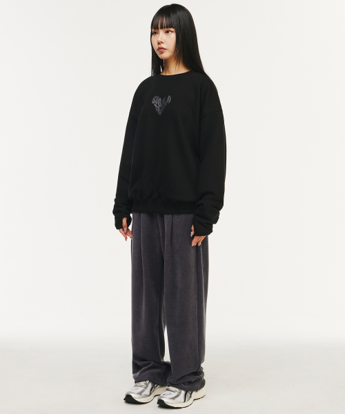 SIGNATURE（シグネチャ）の「ハートロゴフィンガーホールスウェットシャツ[ブラック]（スウェット・レディース・その他・MEDIUM/LARGE）」の12枚目の写真