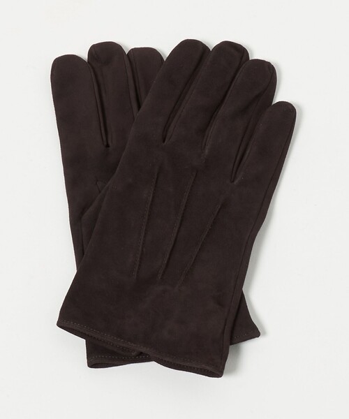 DENTS(デンツ)の「【別注】<DENTS>スエード グローブ(手袋・メンズ・ダークブラウン/ブラック・8/7h)」の2枚目の写真