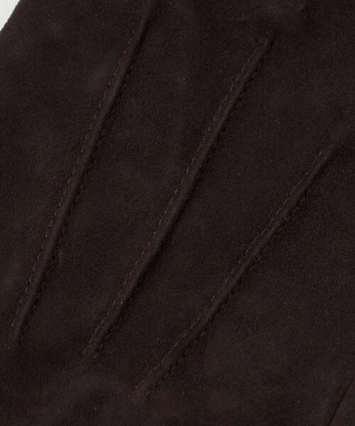 DENTS(デンツ)の「【別注】<DENTS>スエード グローブ(手袋・メンズ・ダークブラウン/ブラック・8/7h)」の3枚目の写真