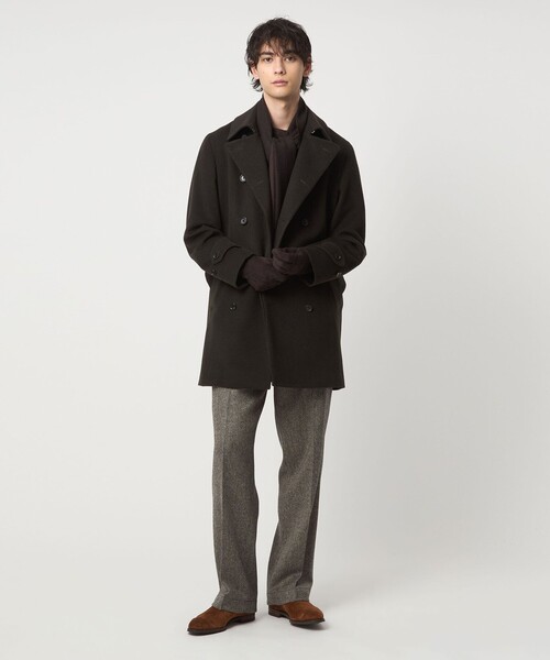 DENTS(デンツ)の「【別注】<DENTS>スエード グローブ(手袋・メンズ・ダークブラウン/ブラック・8/7h)」の7枚目の写真