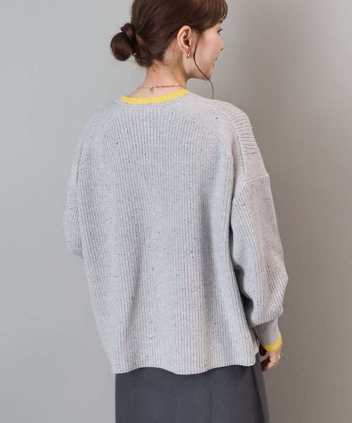 AMERICAN HOLIC（アメリカンホリック）の「【WEB限定】配色ラインニットプルオーバー（ニット/セーター・レディース・ホワイト系その他/グレー系その他・M/L）」の8枚目の写真