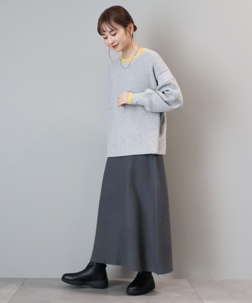 AMERICAN HOLIC（アメリカンホリック）の「【WEB限定】配色ラインニットプルオーバー（ニット/セーター・レディース・ホワイト系その他/グレー系その他・M/L）」の12枚目の写真