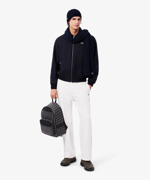 LACOSTE（ラコステ）の「ウールブレンドニットマフラー＆ビーニーギフトセット（ニットキャップ/ビーニー・メンズ・ネイビー・FREE）」の9枚目の写真