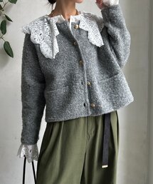 DouDou | ループヤーンニットジャケット(カーディガン/ボレロ)