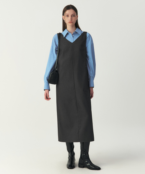 ARTID(アルティーダ)の「スリーブレスバックルワンピース_GREY(ワンピース・レディース・グレー・SMALL/MEDIUM)」の4枚目の写真
