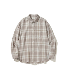 HISHANDER（ヒズハンダー）の「PLAID CHECK SHIRTS GREY（シャツ/ブラウス）」
