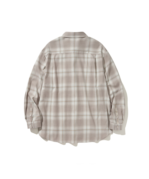 HISHANDER（ヒズハンダー）の「PLAID CHECK SHIRTS GREY（シャツ/ブラウス・メンズ・その他・1/2/3）」の2枚目の写真
